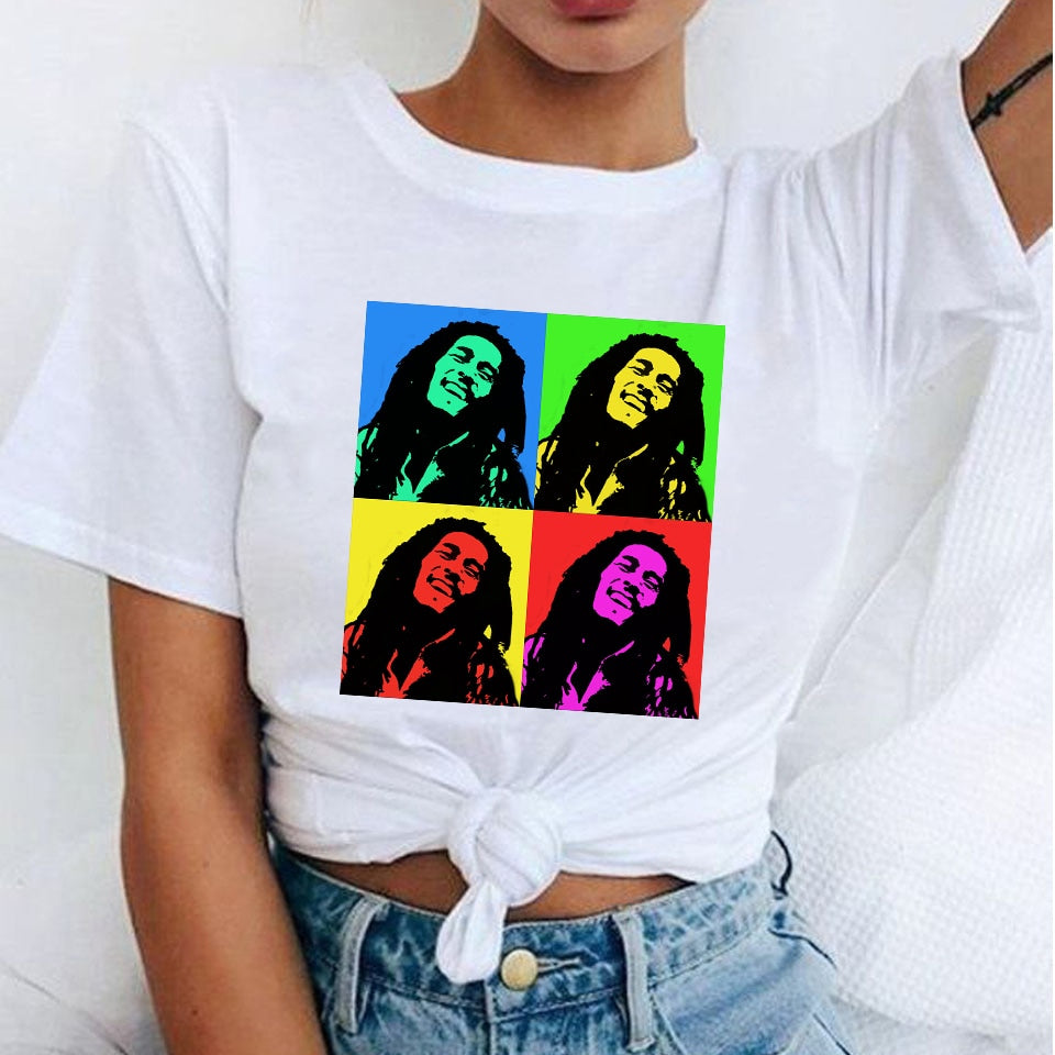 One Love and Bob Marley Women's Fashion T-Shirts