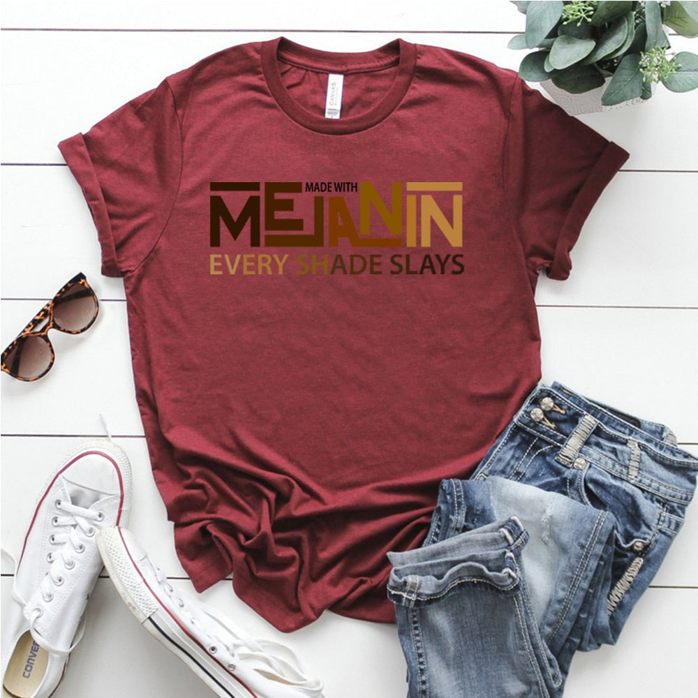 Melanin Every Shade Slays T-Shirt