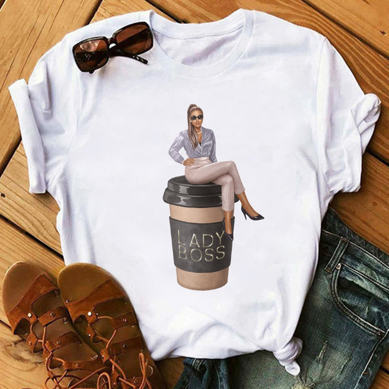 Women T-Shirts SISTAS Black Melanin