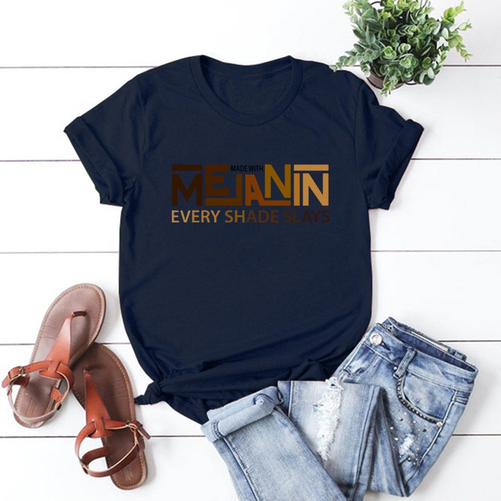 Melanin Every Shade Slays T-Shirt