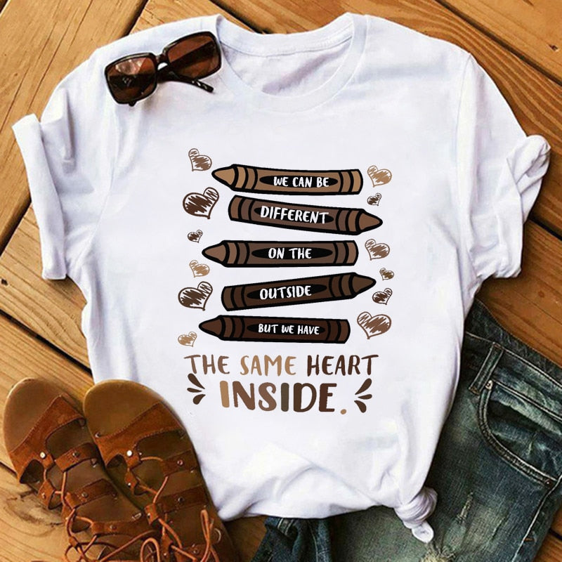 Women T-Shirts SISTAS Black Melanin