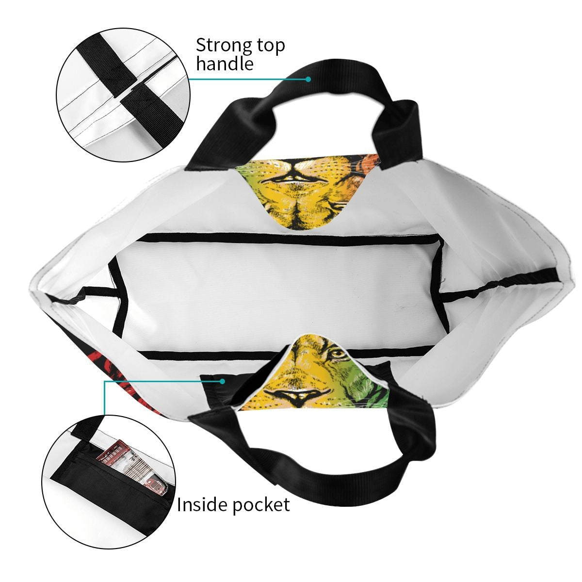 Lion Shoulder Shopping Bags