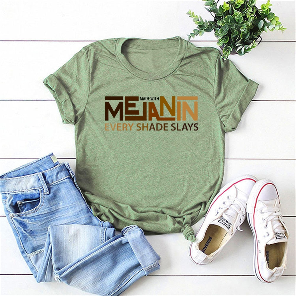Melanin Every Shade Slays T-Shirt