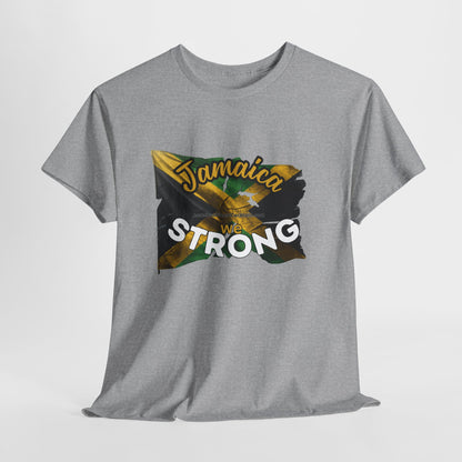 Jamaica We STRONG Hurricane Melissa | Unisex Cotton Tee