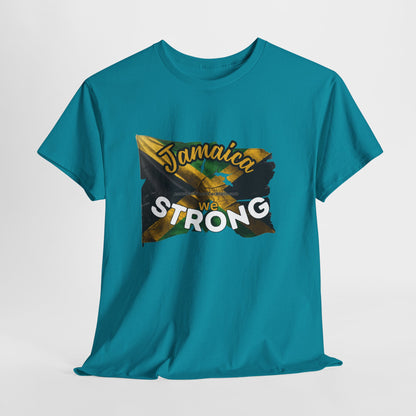 Jamaica We STRONG Hurricane Melissa | Unisex Cotton Tee