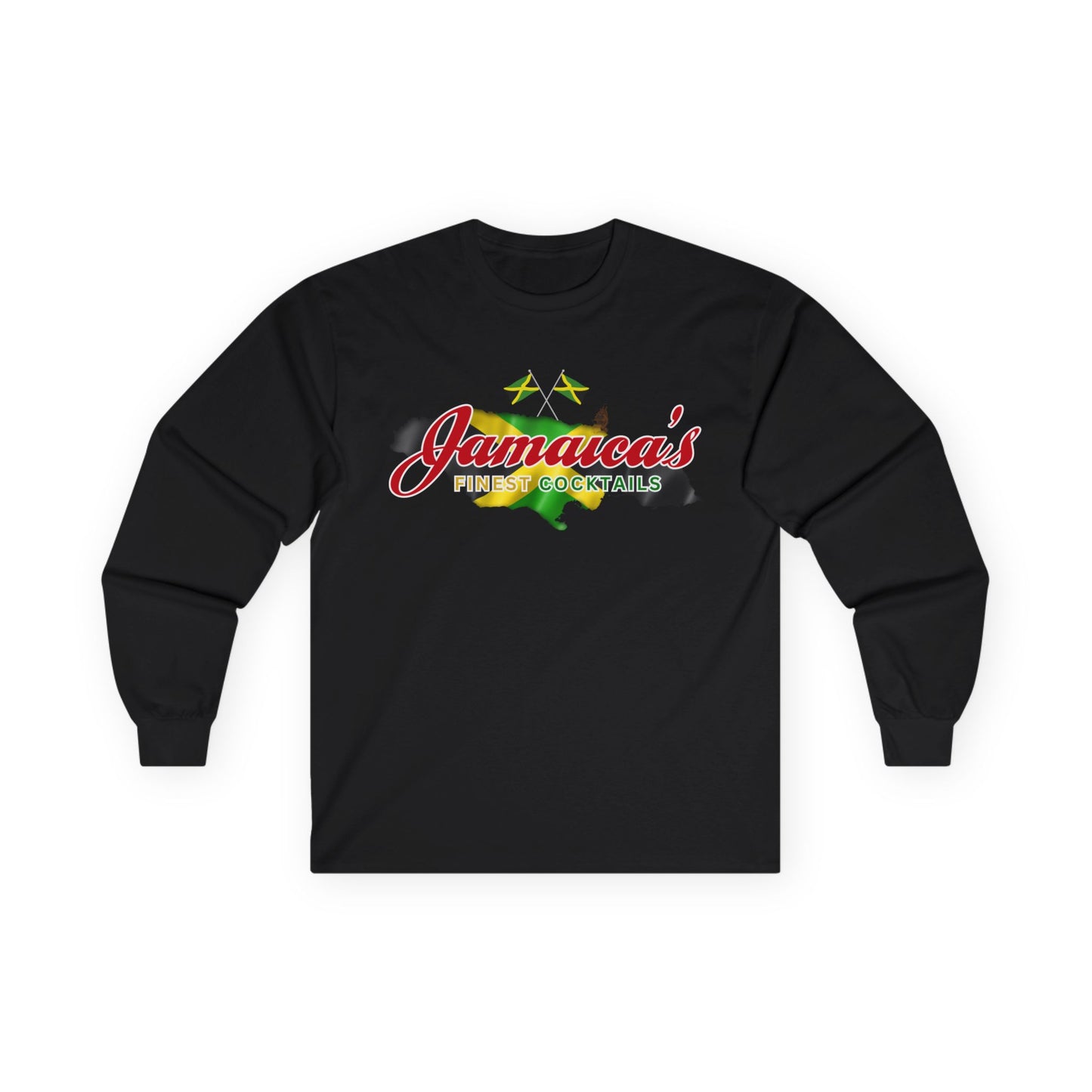 Jamaica's Finest Logo Island Vibes Long Sleeve Tee