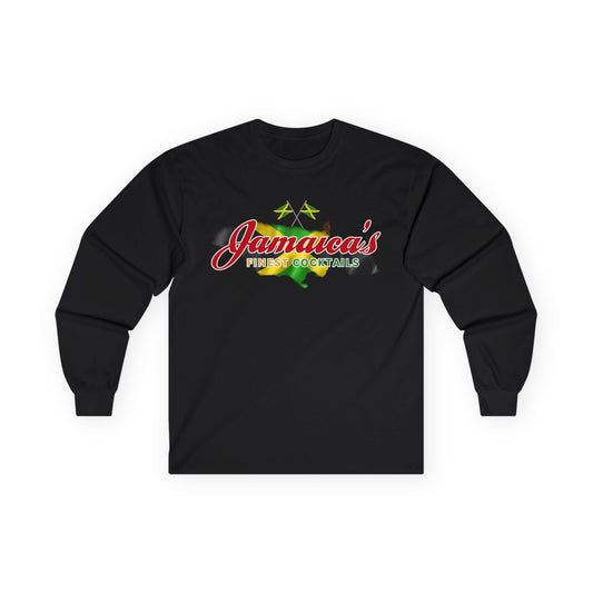 Jamaica's Finest Logo Island Vibes Long Sleeve Tee