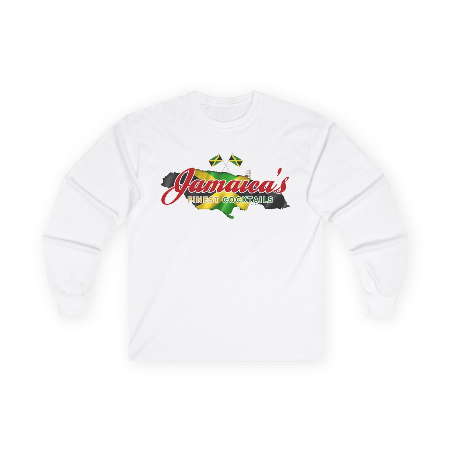 Jamaica's Finest Logo Island Vibes Long Sleeve Tee