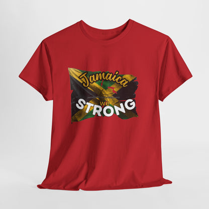 Jamaica We STRONG Hurricane Melissa | Unisex Cotton Tee