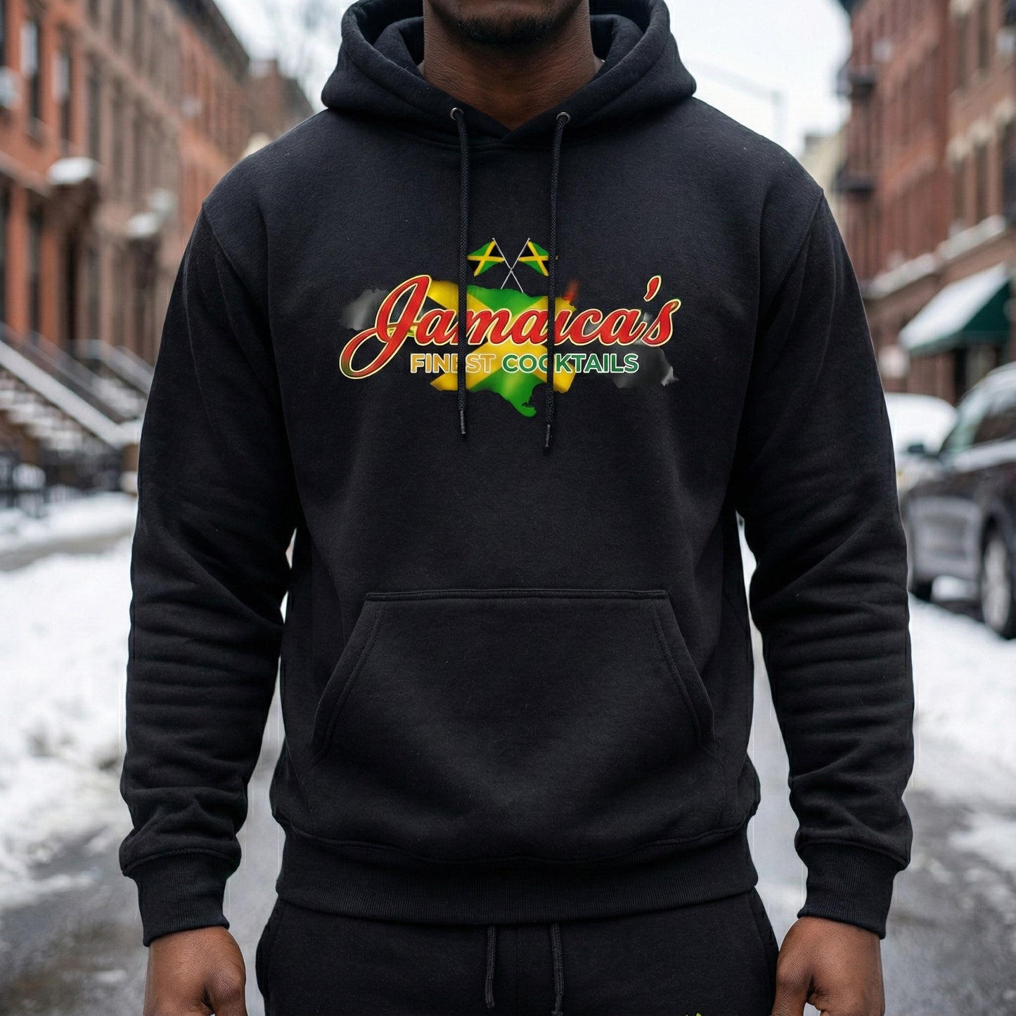 Jamaica's Finest Logo Island Vibes Hoodie Sweatshirt