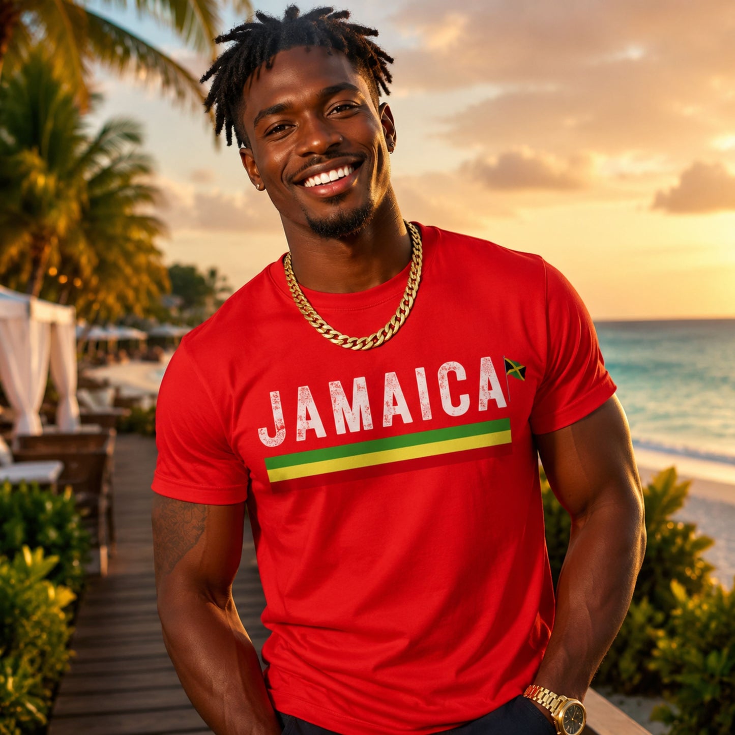 Tee Jamaica Pride Unisex Cotton Tee