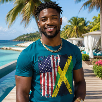 Jamaican American Pride | Unisex Cotton Tee