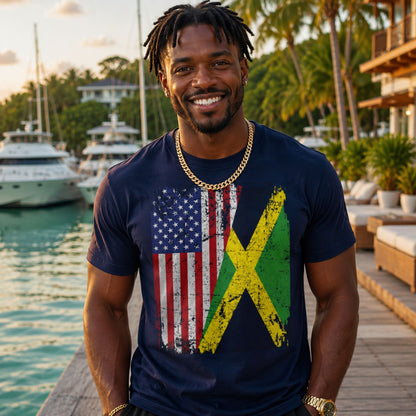 Jamaican American Pride | Unisex Cotton Tee