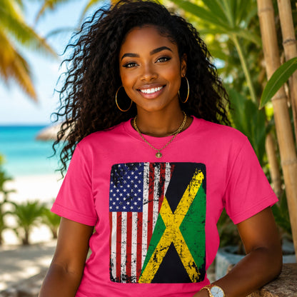 Jamaican American Pride | Unisex Cotton Tee