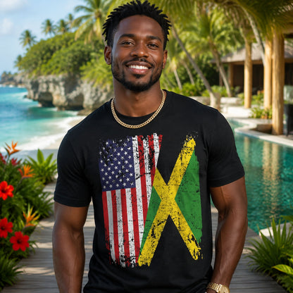 Jamaican American Pride | Unisex Cotton Tee