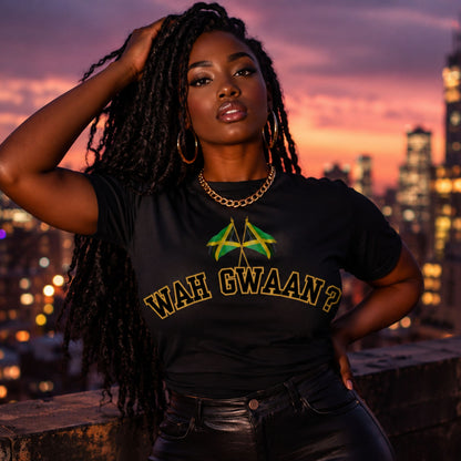 Wah Gwaan? T-Shirt — Jamaican Phrase Graphic Tee with Island Vibe