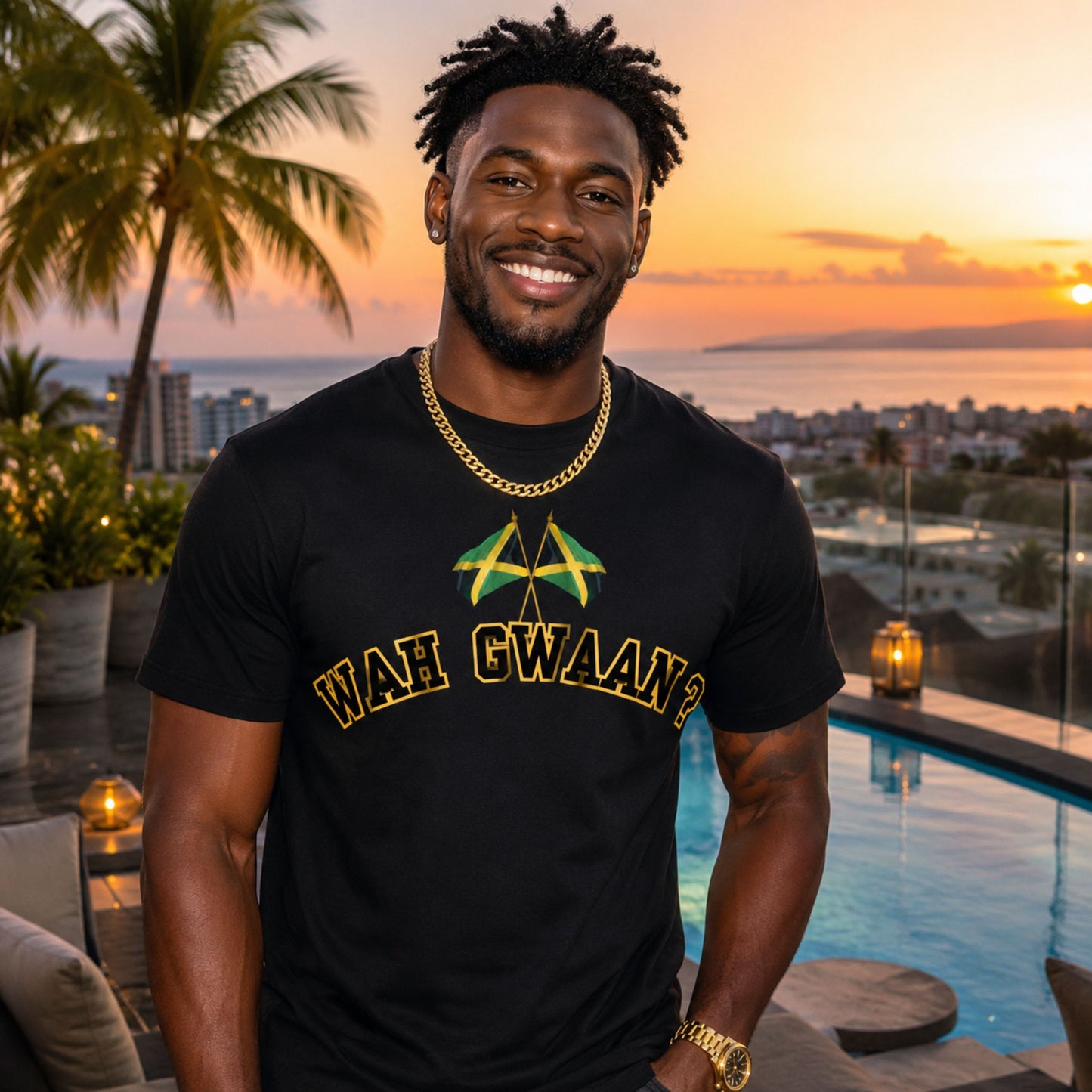 Wah Gwaan? T-Shirt — Jamaican Phrase Graphic Tee with Island Vibe