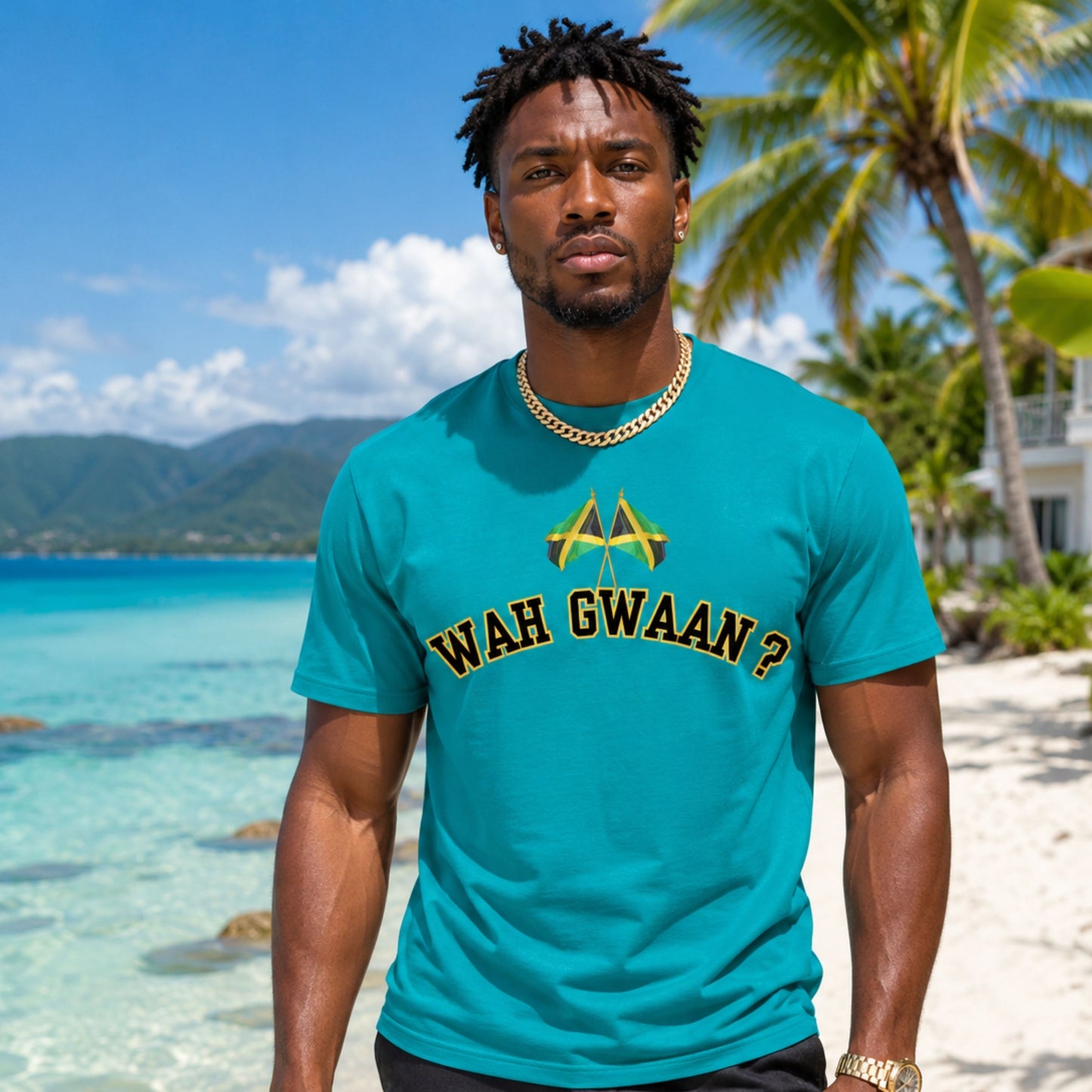 Wah Gwaan? T-Shirt — Jamaican Phrase Graphic Tee with Island Vibe