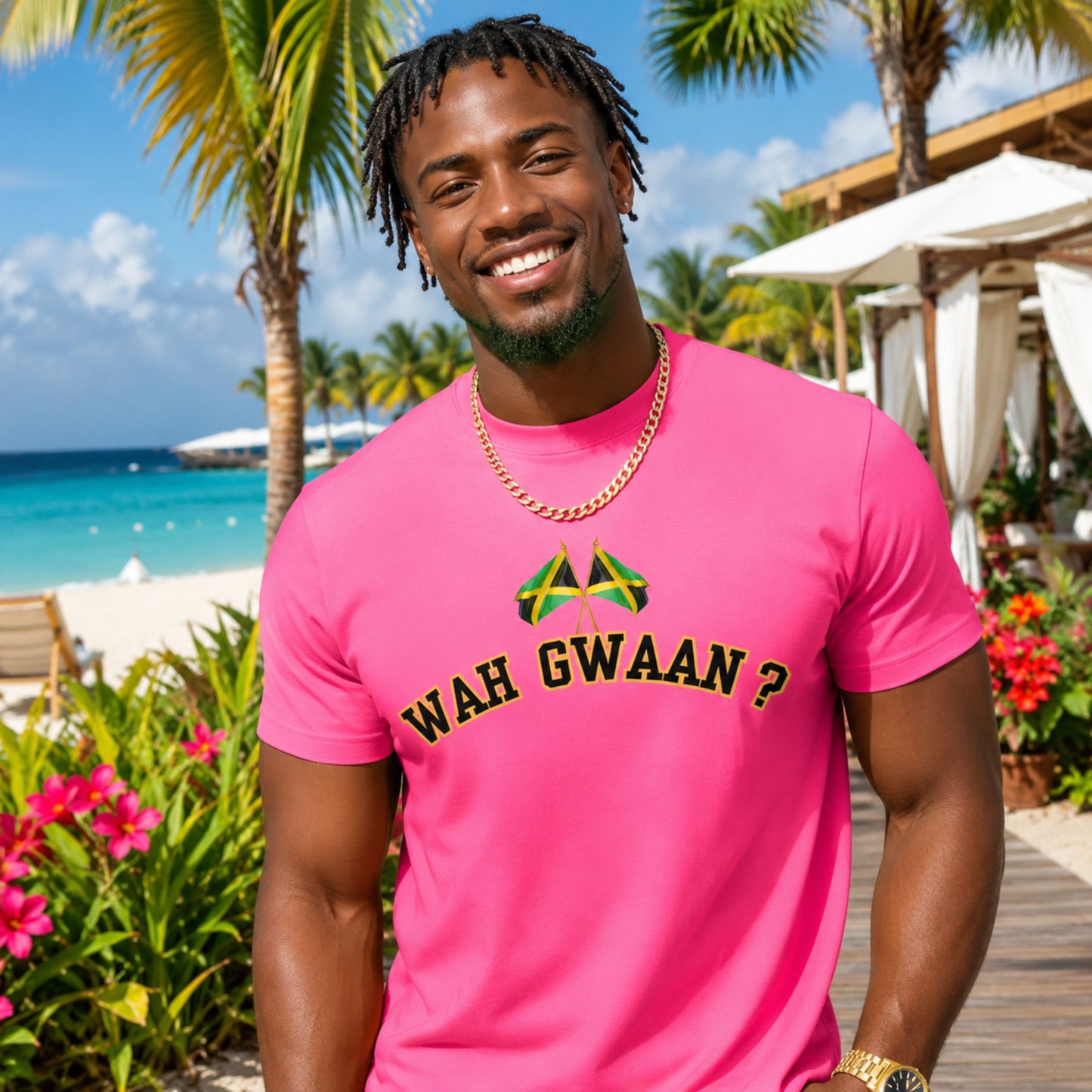 Wah Gwaan? T-Shirt — Jamaican Phrase Graphic Tee with Island Vibe