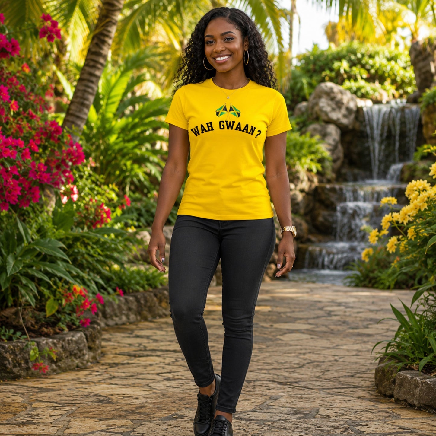 Wah Gwaan? T-Shirt — Jamaican Phrase Graphic Tee with Island Vibe