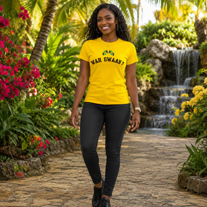 Wah Gwaan? T-Shirt — Jamaican Phrase Graphic Tee with Island Vibe