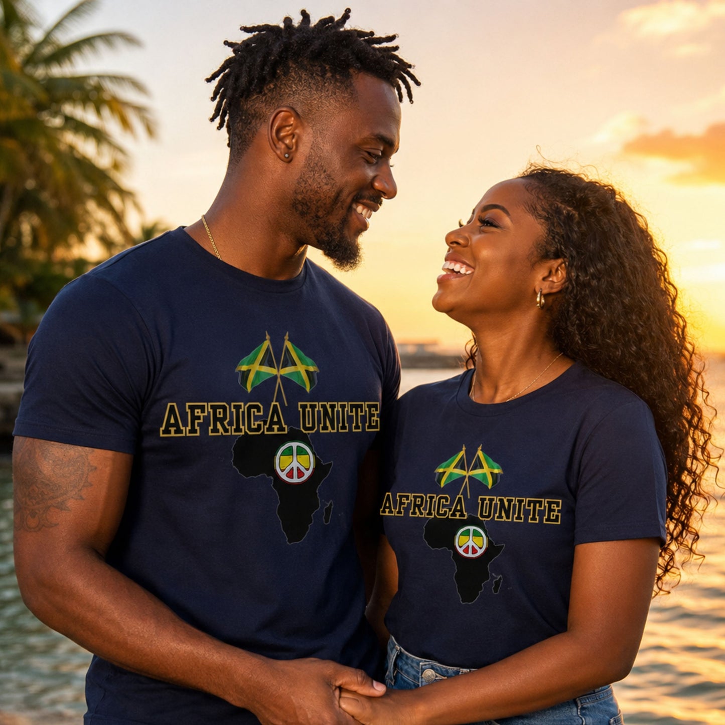 Africa Unite Peace Tee — African Map Graphic T-Shirt