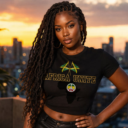 Africa Unite Peace Tee — African Map Graphic T-Shirt