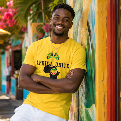 Africa Unite Peace Tee — African Map Graphic T-Shirt