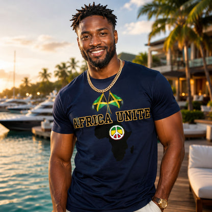 Africa Unite Peace Tee — African Map Graphic T-Shirt