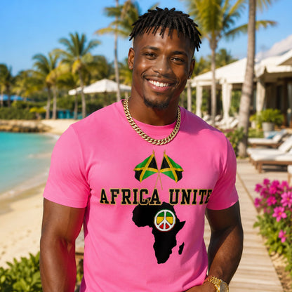 Africa Unite Peace Tee — African Map Graphic T-Shirt