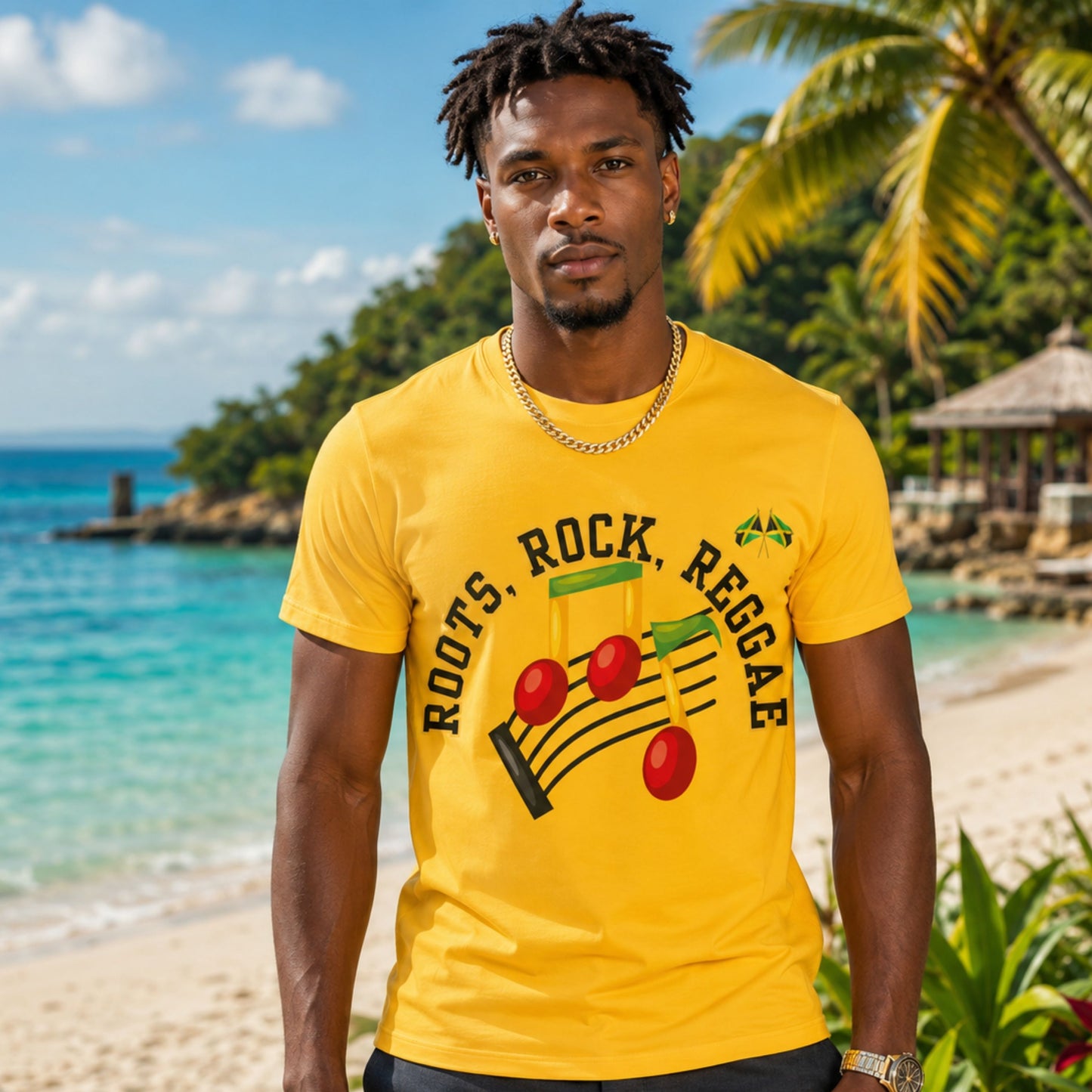 Roots Rock Reggae Music T-Shirt — Vintage Note Graphic Tee