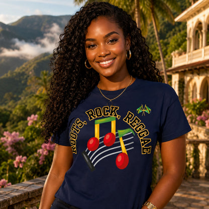Roots Rock Reggae Music T-Shirt — Vintage Note Graphic Tee