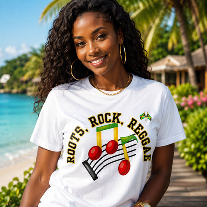 Roots Rock Reggae Music T-Shirt — Vintage Note Graphic Tee