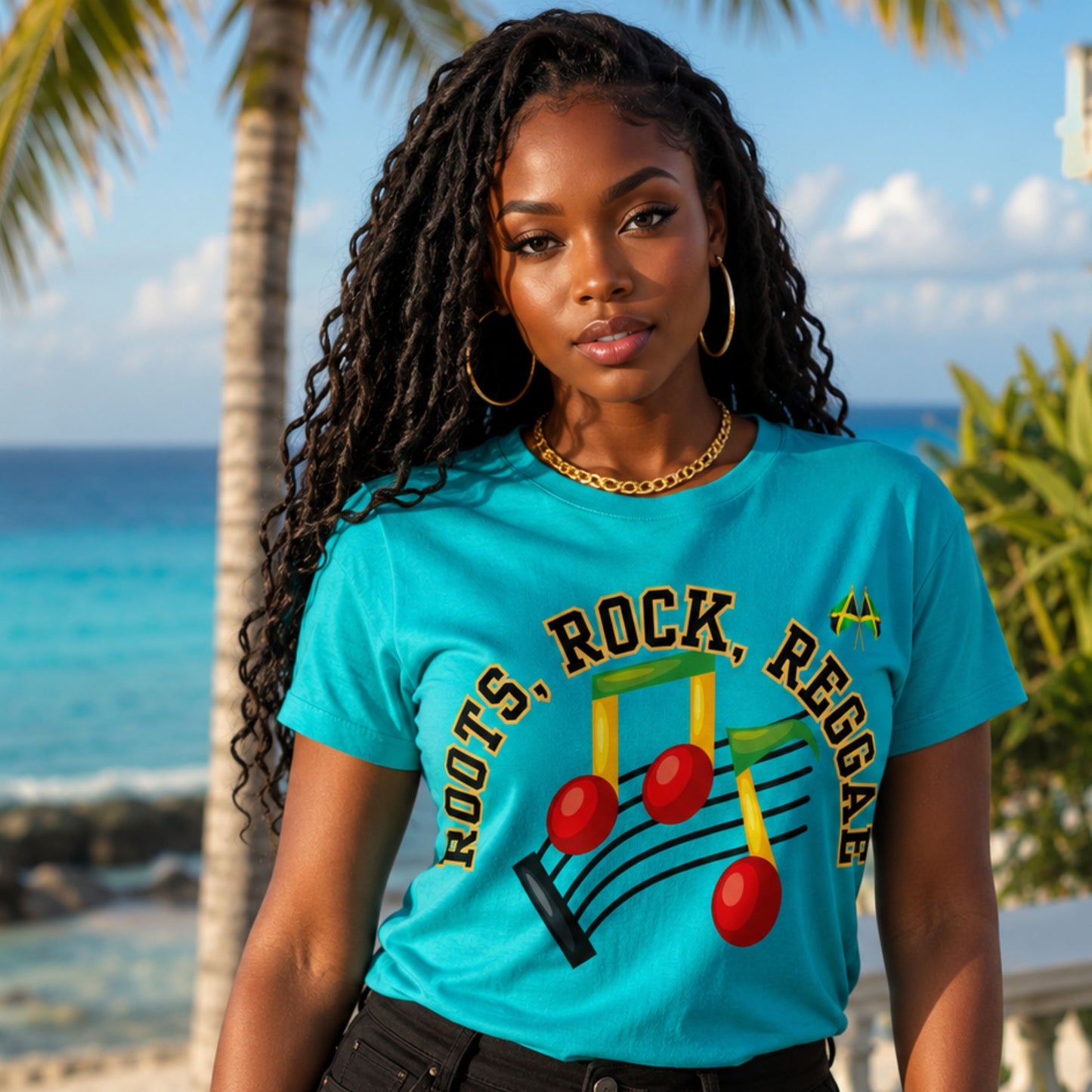 Roots Rock Reggae Music T-Shirt — Vintage Note Graphic Tee
