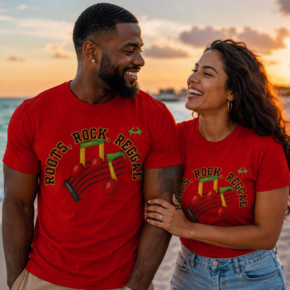 Roots Rock Reggae Music T-Shirt — Vintage Note Graphic Tee
