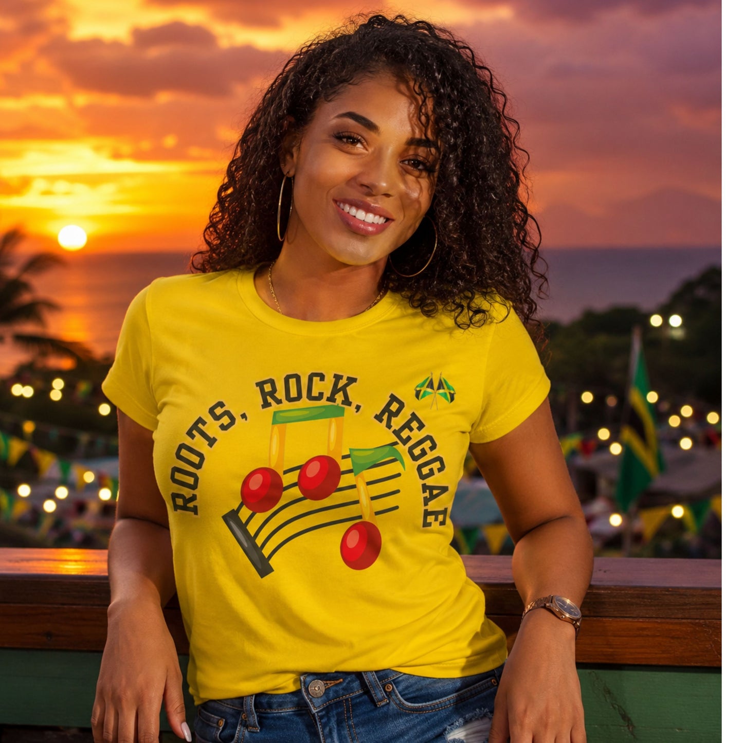 Roots Rock Reggae Music T-Shirt — Vintage Note Graphic Tee