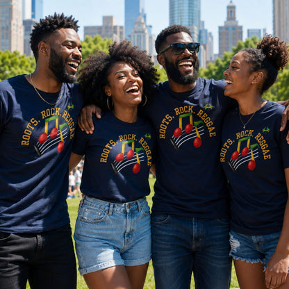 Roots Rock Reggae Music T-Shirt — Vintage Note Graphic Tee