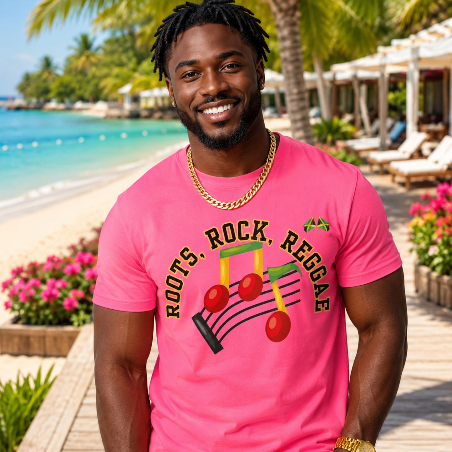 Roots Rock Reggae Music T-Shirt — Vintage Note Graphic Tee