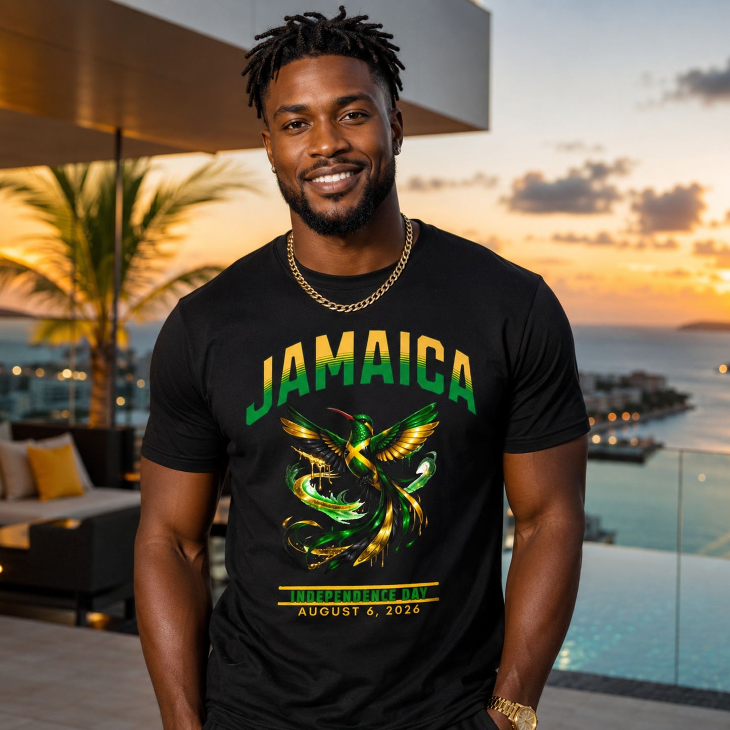 Jamaica Independence Doctor Bird T-Shirt — August 6 Pride Tee