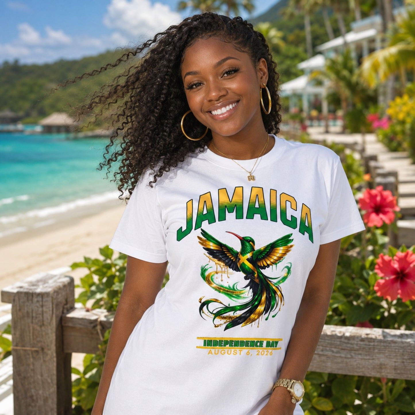 Jamaica Independence Doctor Bird T-Shirt — August 6 Pride Tee