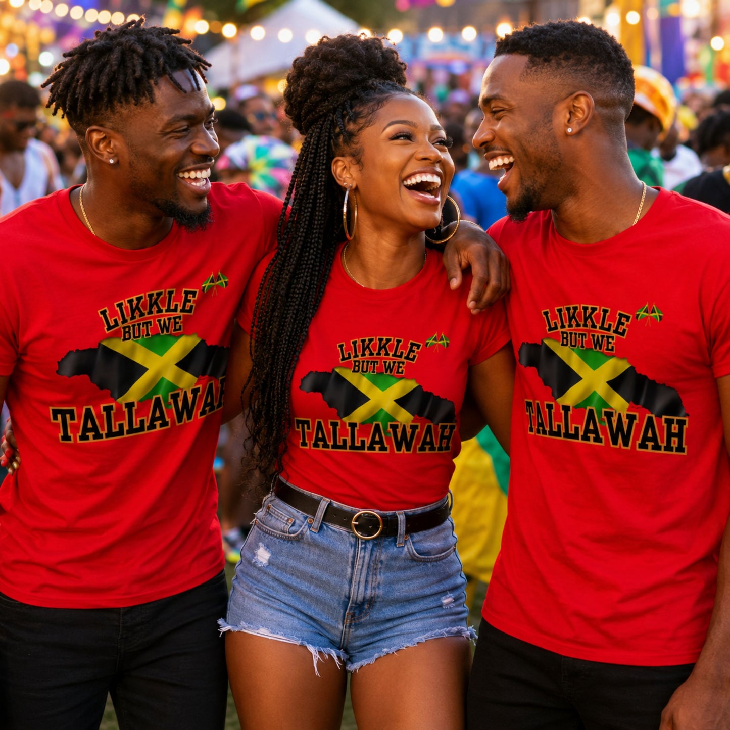 Likkle But We Tallawah Jamaica T-Shirt — Island Map & Flag Graphic