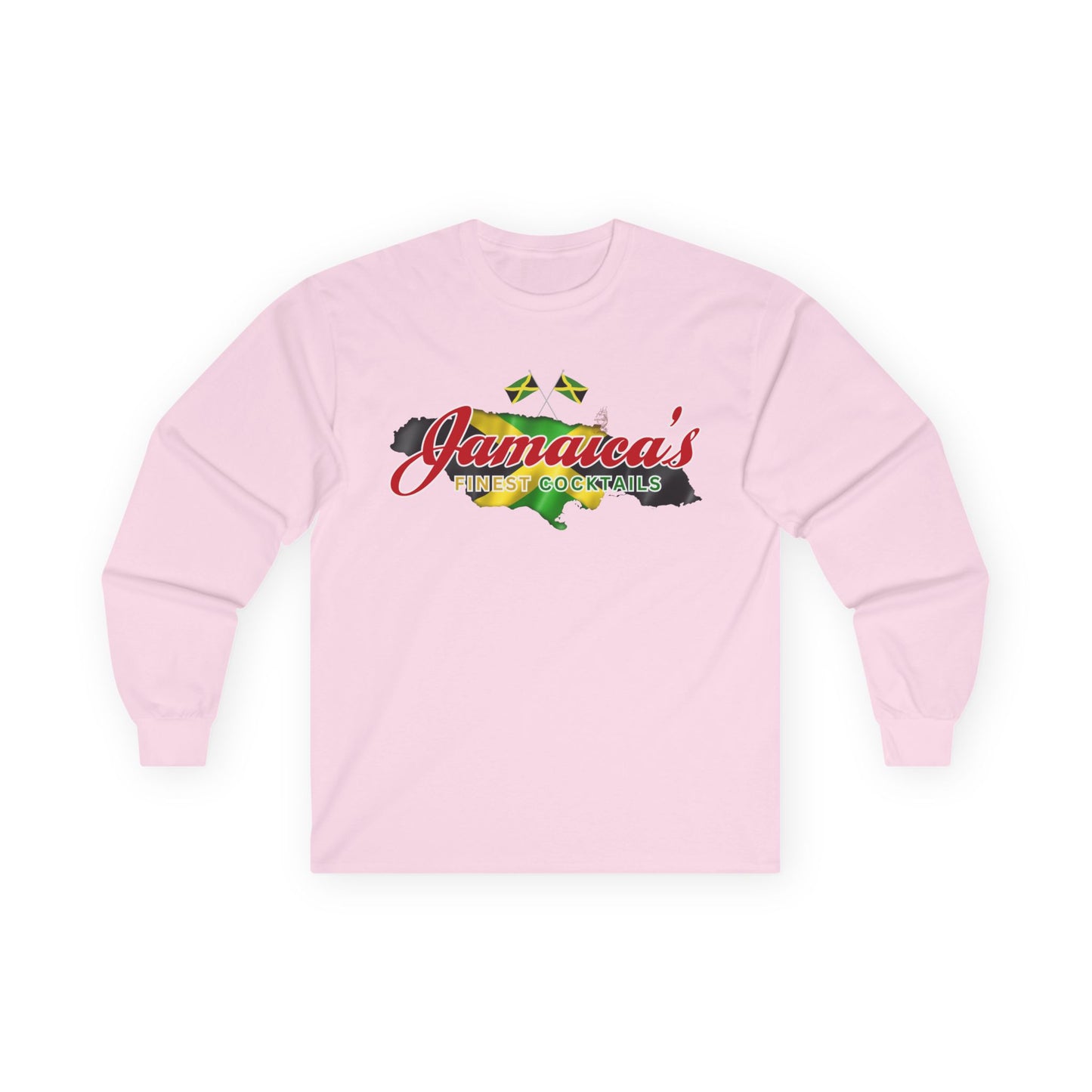 Jamaica's Finest Logo Island Vibes Long Sleeve Tee