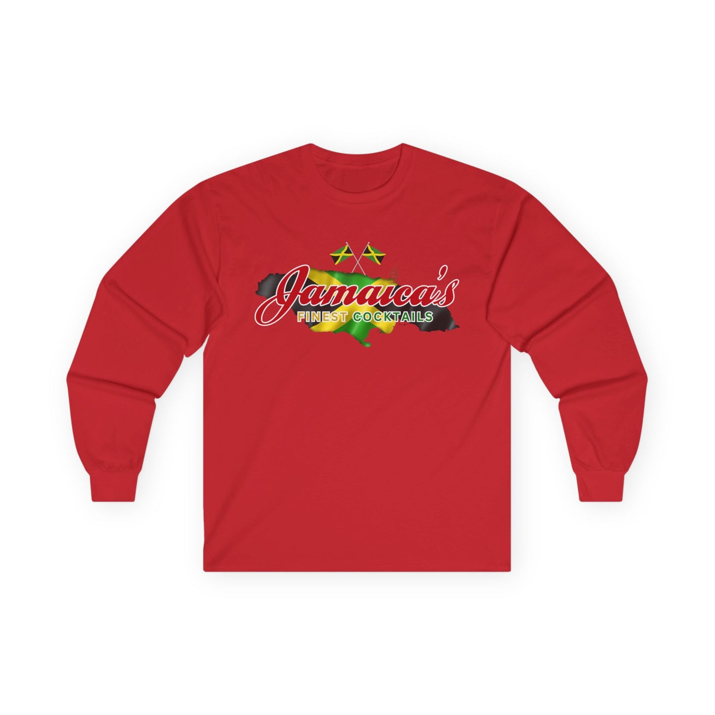 Jamaica's Finest Logo Island Vibes Long Sleeve Tee