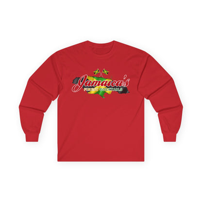 Jamaica's Finest Logo Island Vibes Long Sleeve Tee