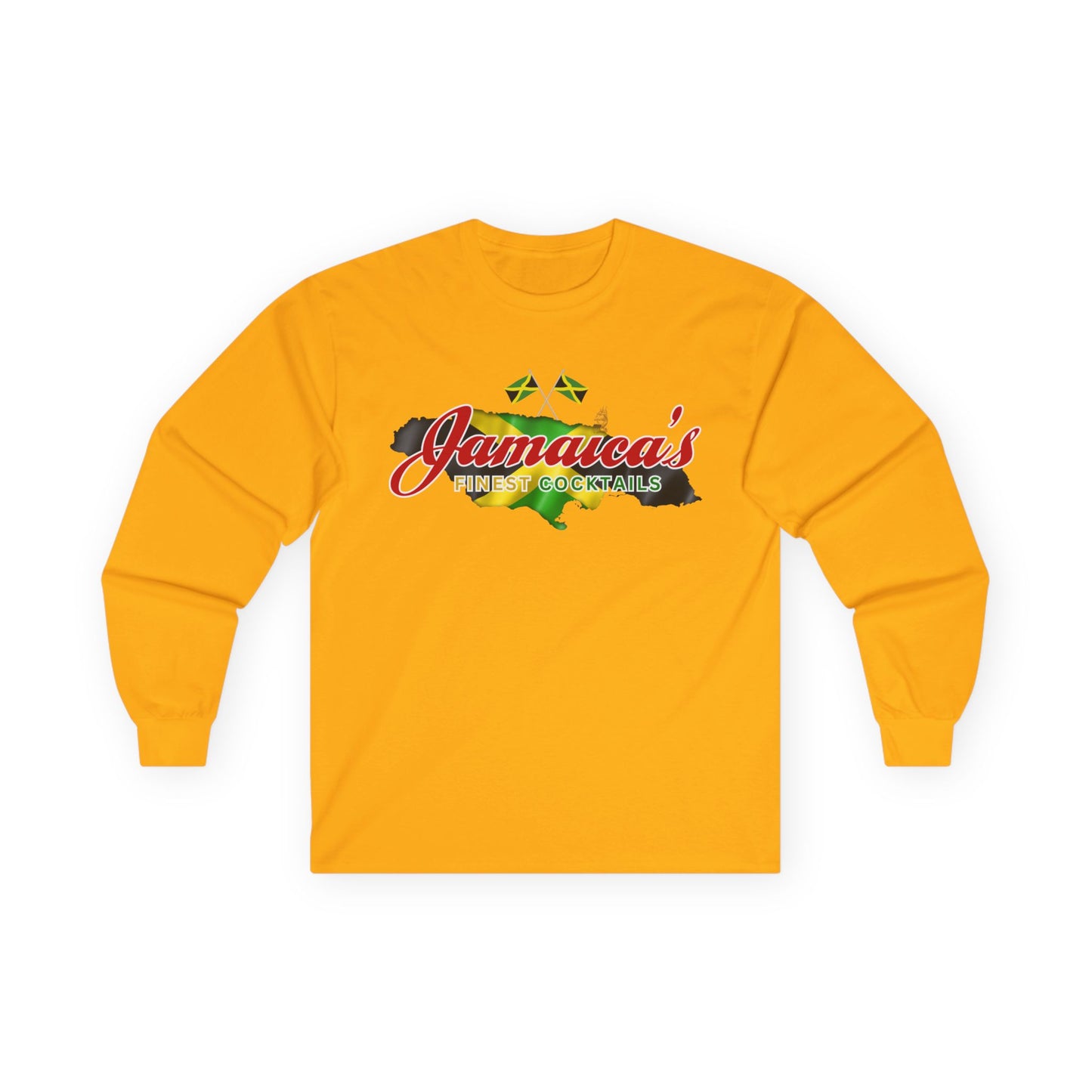 Jamaica's Finest Logo Island Vibes Long Sleeve Tee