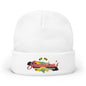 Jamaica's Finest Jamaica Vibes Logo Embroidered Knit Beanie Hat