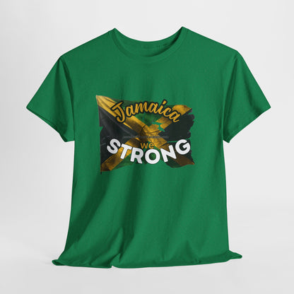Jamaica We STRONG Hurricane Melissa | Unisex Cotton Tee