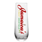 Glassware - Jamaica's Finest Stemless Flute Glass with Colored Logo