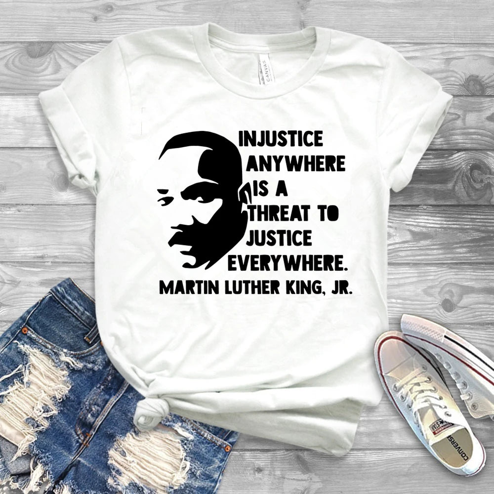 T-Shirt MLK Injustice Anywhere