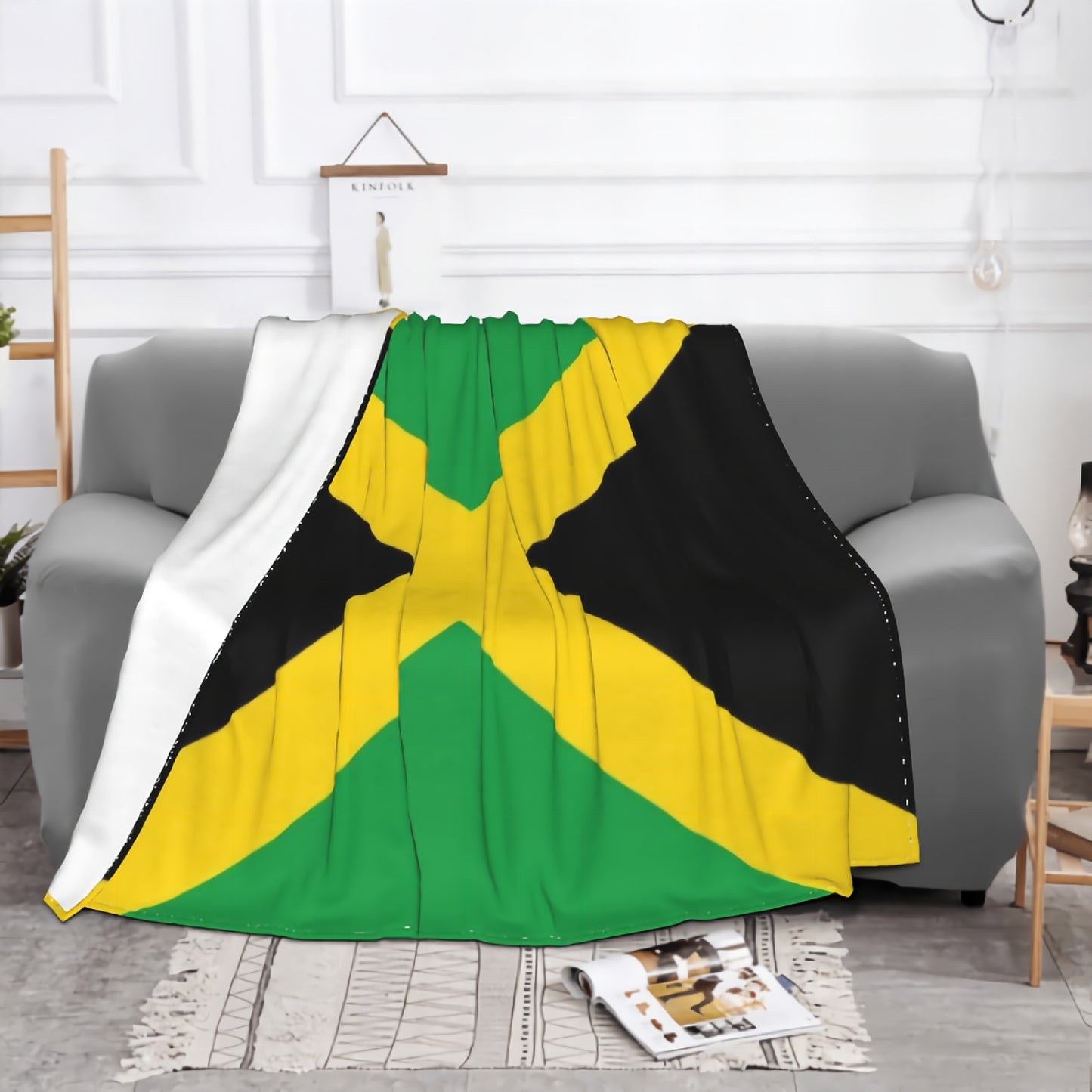 Jamaican Flag Blanket